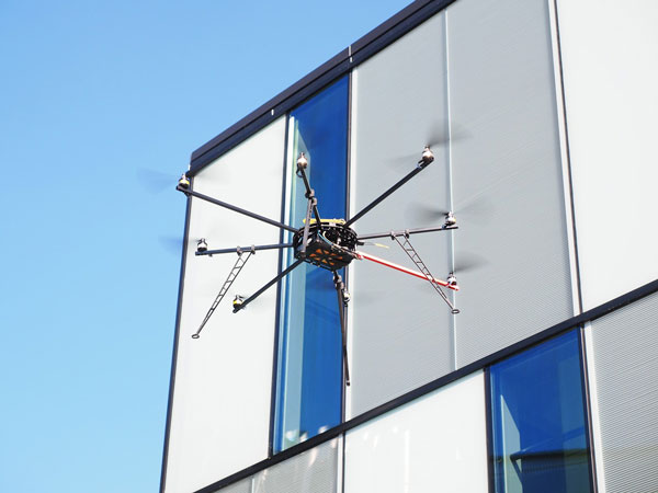 Drone Outside of Building